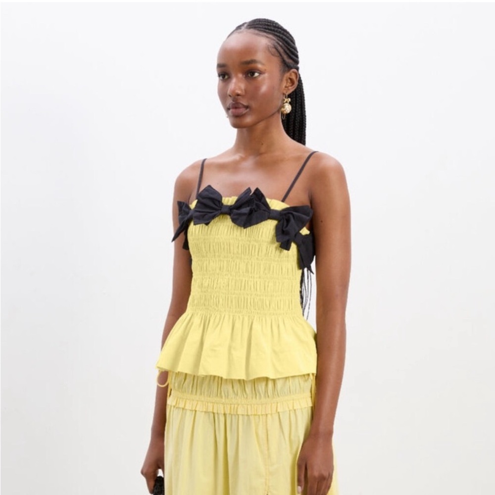 Damson Madder Bea Cami in Butter Yellow & Black